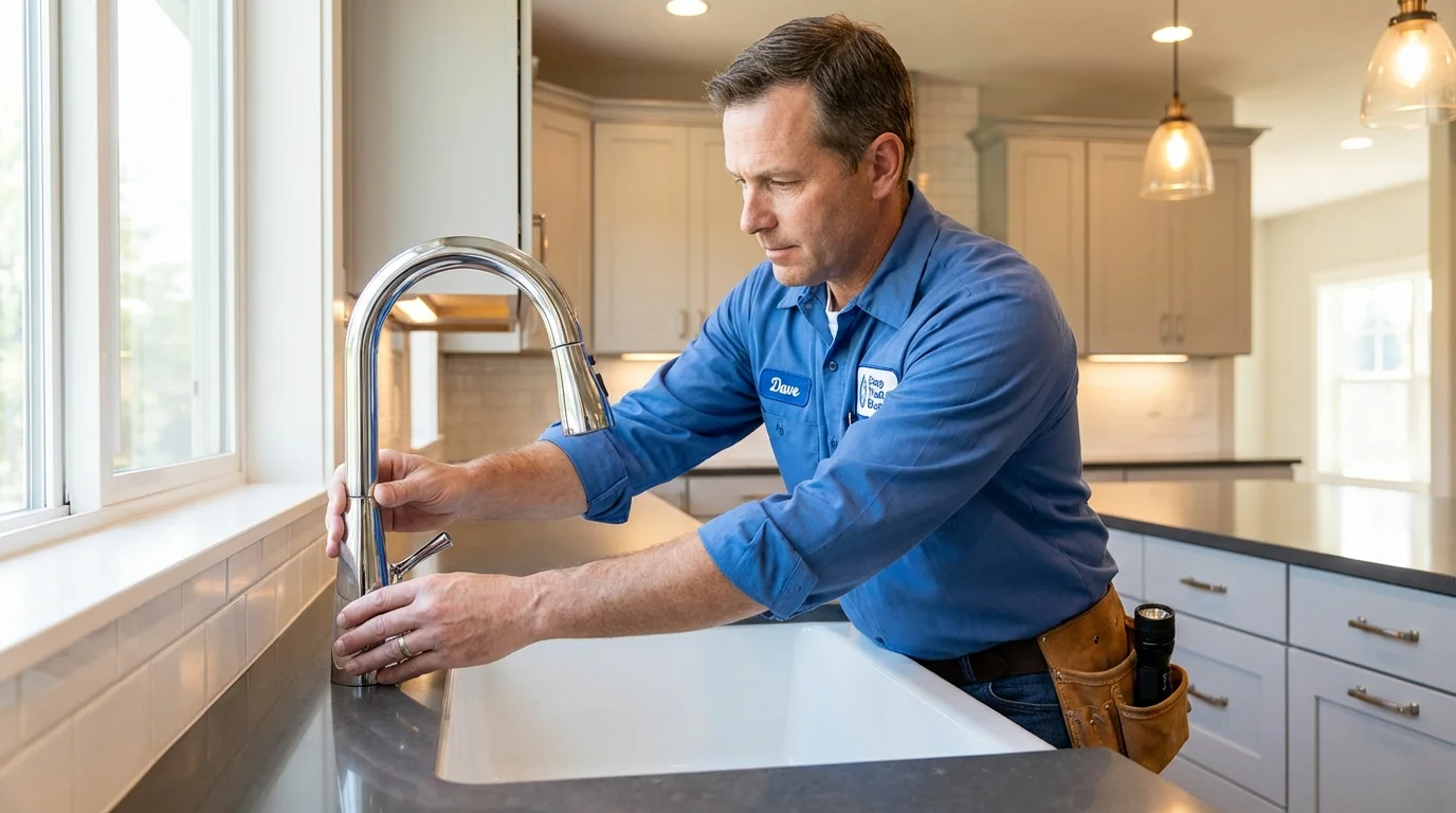 Kitchen faucet installation by Johns Plumbing LLC in Front Royal
