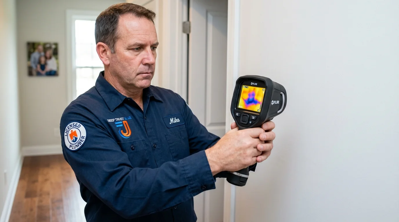 Thermal imaging leak detection by Johns Plumbing LLC in Front Royal